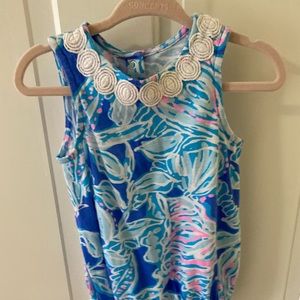 Lilly Pulitzer Infant May Bodysuit/Bubble 3-6 months - Blue Haven